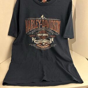Harley-Davidson Men's Dark Blue Graphic Tee size L